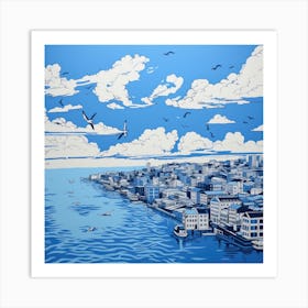 Blue Sky Art Print