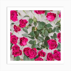 Pink Roses 2 Art Print