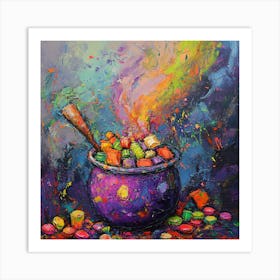 Cauldron Of Candy 1 Art Print