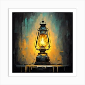 Old Lamp Art Print