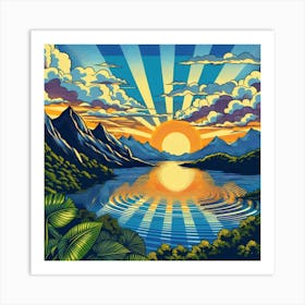 Enchanted Horizon 2 Art Print