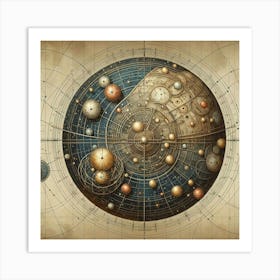 Astronomical Globe Art Print