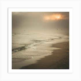 Sunrise At The Beach 1 Art Print