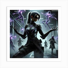 Zoya Nightshade Scifi Art Print