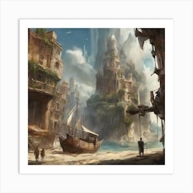 Fantasy City 110 Art Print