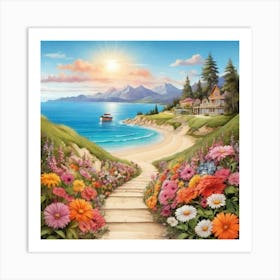 Path To The Beach 2 Art Print