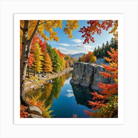 Autumn In The Mountains 2 Art Print