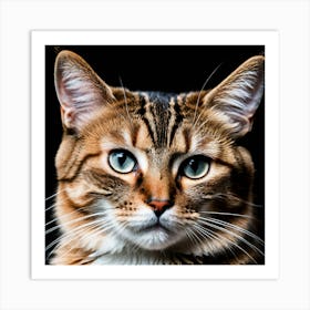 Bengal Cat Portrait Art Print