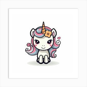 Cute Unicorn 794 Art Print