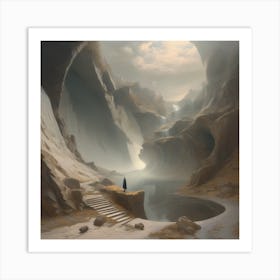 Mountain pass Art Print