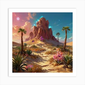 Desert Landscape 1 Art Print