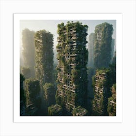 Chinese Cityscape Art Print