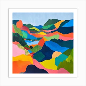 Colourful Abstract Runion National Park France 2 Art Print