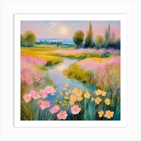 Flowering Meadow Art Print