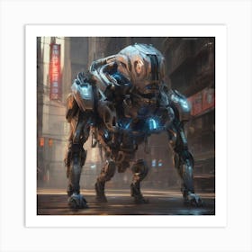 Futuristic Robot #1 Art Print