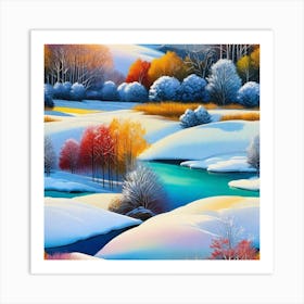 Winter Landscape 2 Art Print