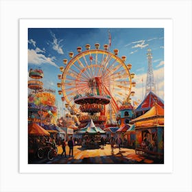 Amusement Park Art Print