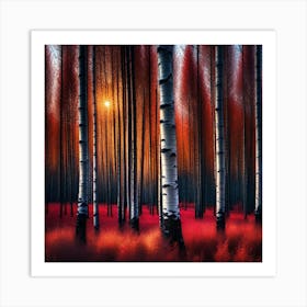 Birch Forest 6 Art Print