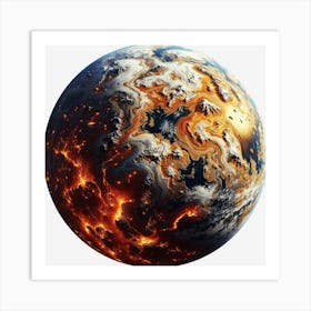 Exoplanet Planet Earth Cosmos Art Print