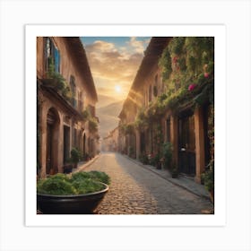 Street In Florence, Italy Art Print