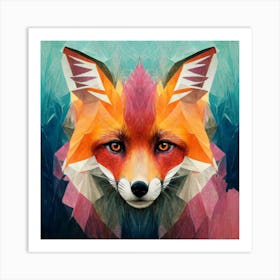 Abstract Fox Art Print