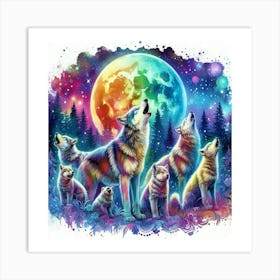The visceral, instinctual, and deeply spiritual connection to wild wolves Art Print