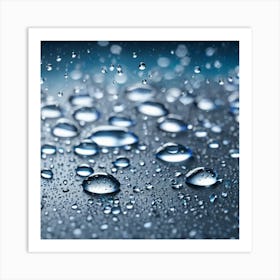 Water Droplets 8 Art Print