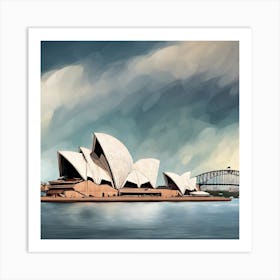 Stunning View Of The Sydney Opera House (4) Art Print