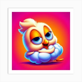 Cute Chicken Art Print