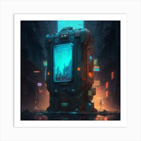 Futuristic City 2 Art Print