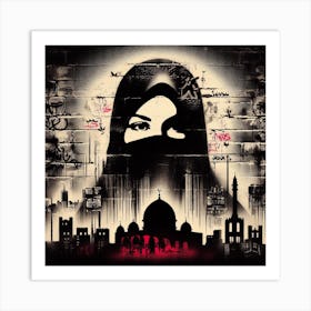 Islamic Woman Jerrusalem Art Print