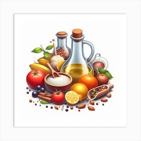 Food Illustration 2 Art Print