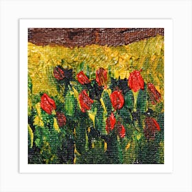 Painting flowers Art Print