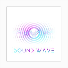 Abstract Sound Wave 2 Art Print