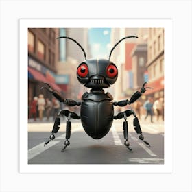 Robotic Beetle 2 Art Print