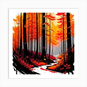 Autumn Forest 86 Art Print