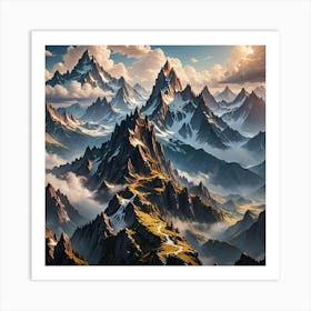 Mountain Landscape 25 Art Print