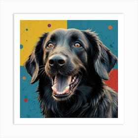 Flat-Coated Retriever Art Print