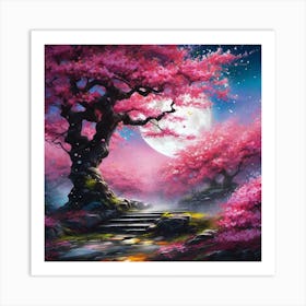 Cherry Blossom Tree 7 Art Print