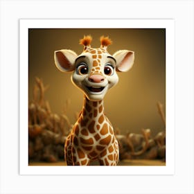 Giraffe 50 Art Print