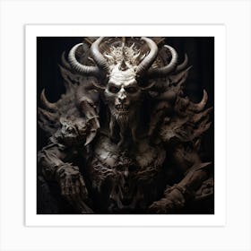 Demon Skull Art Print