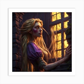 Dark Rapunzel Art Print