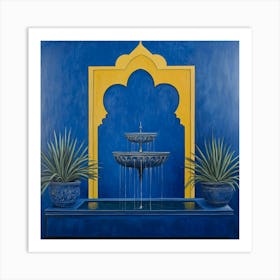 Fountain In Morocco Art Art Print