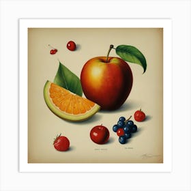 Fruit And Berries 1 Art Print