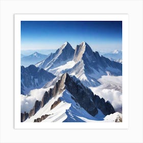 Pakistan Mountain Range Art Print