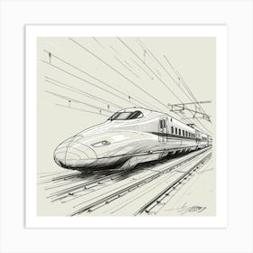 High Speed Train 1 Art Print