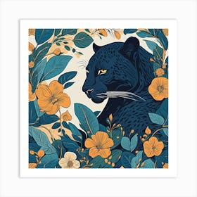 Black Panther 5 Art Print