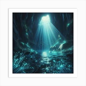 Underwater cave 5 Art Print