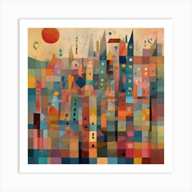 A Playful And Abstract Composition 6 Art Print