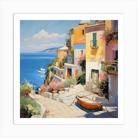 Enchanting Streets of Sorrento Art Print